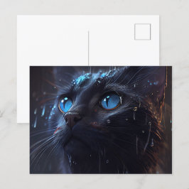 Cartão Postal Cartes Postales Cat divers pluie