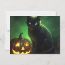 Cartes Postales Cat Halloween