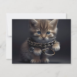 Cartão Postal Cartes Postales Cat prisoner