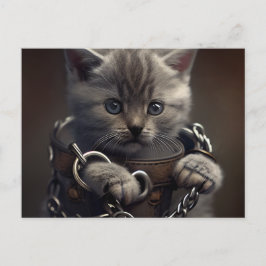 Cartão Postal Cartes Postales Cat prisoner