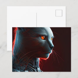 Cartão Postal Cartes Postales Cat Robotique