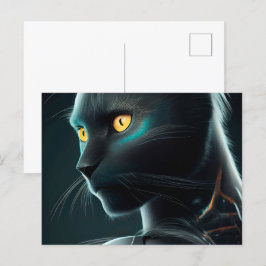 Cartão Postal Cartes Postales Cat Robotique