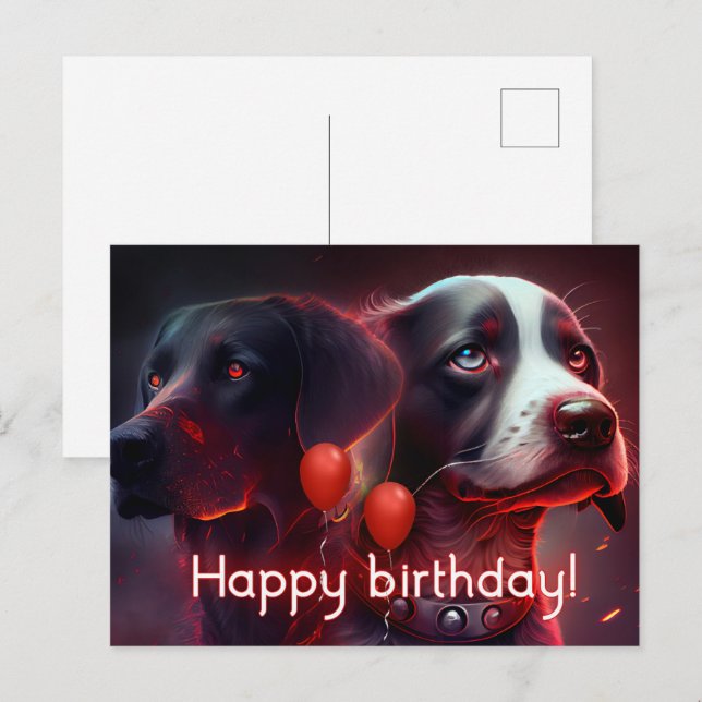 Cartão Postal Cartes Postales Dog  (Frente/Verso)