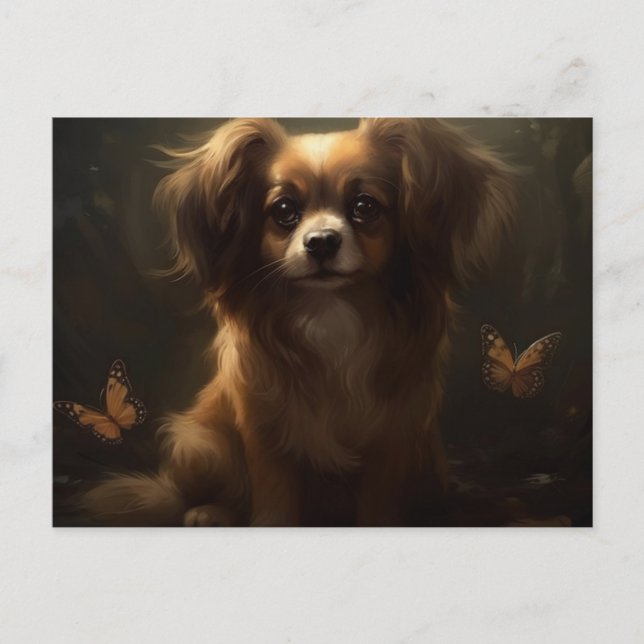 Cartão Postal Cartes Postales Puppy (Frente)