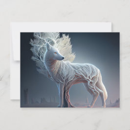Cartão Postal Cartes Postales  White Wolf