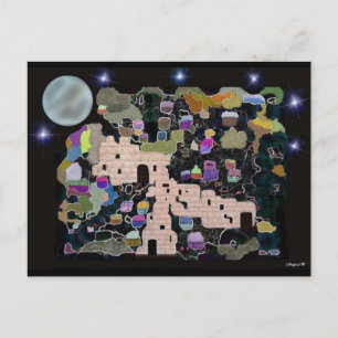 Cartão Postal Cartões-postais da Lua de Jerusalém