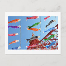 Cartões-postais da Torre de Tóquio com Estandartes