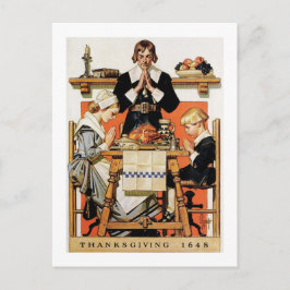 Cartão Postal Cartões-postais de Ação de Graças da Vintage Art