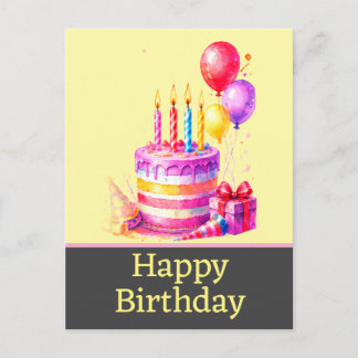 Cartão Postal Cartões-postais de aniversário