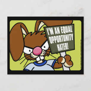 Cartão Postal Cartões-postais de chapéu coelho zangado