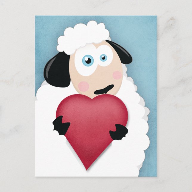 Cartão Postal Cartões-postais de corações amorosos (Frente)