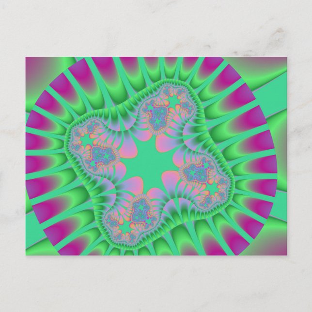 Cartão Postal Cartões-postais de flores de trevo verde personali (Frente)