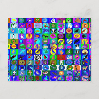 Cartão Postal Cartões-postais de músicas animais sagradas