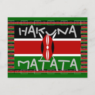Cartão Postal Cartões-postais de presente Hakuna Matata
