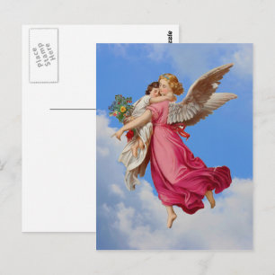 Cartão Postal Cartões-postais do Guardian Angel e filho