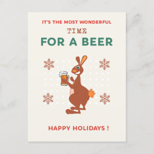 Cartão Postal Cartões-postais engraçados de Natal australianos c