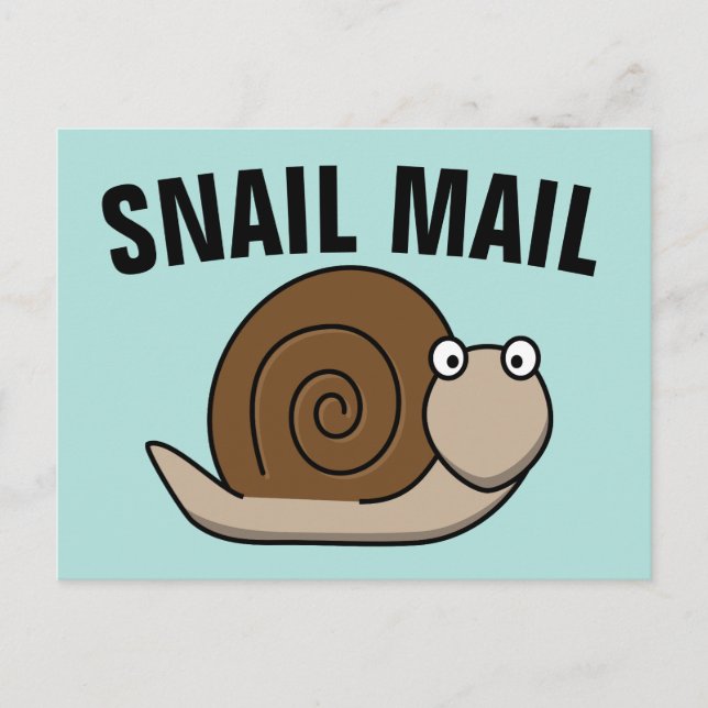 Cartão Postal Cartões-postais engraçados do SNAIL (Frente)