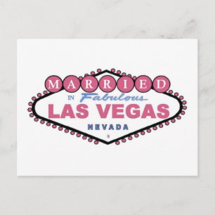 Cartão Postal Cartões-postais Fabulosos de Las Vegas PINK