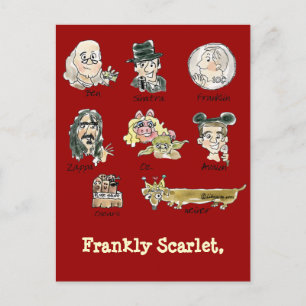 Cartão Postal Cartões-postais francamente escarlatados