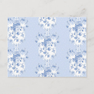 Cartão Postal Cartões-postais Lady Enid em azul-de-mirtilo