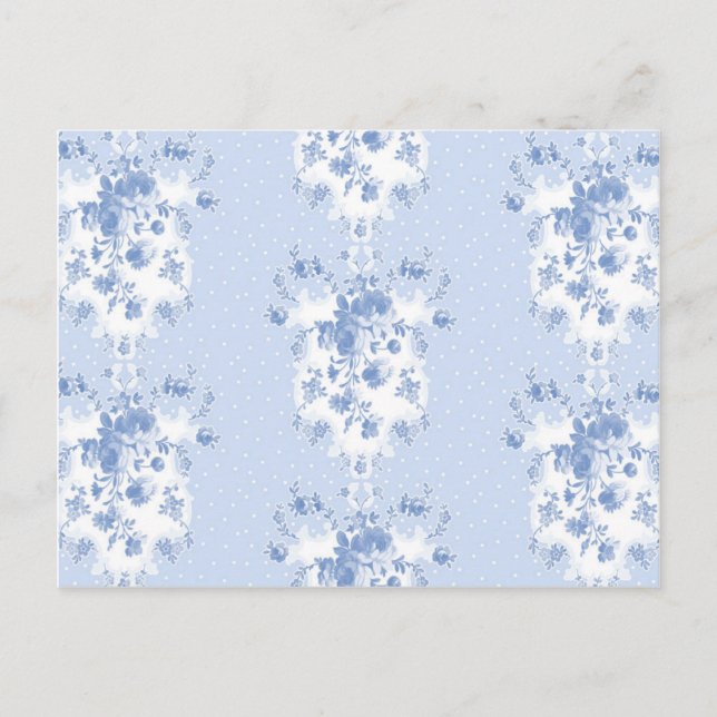 Cartão Postal Cartões-postais Lady Enid em azul-de-mirtilo (Frente)