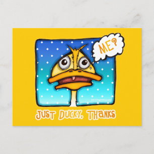 Cartão postal, cartões postais - Obrigados DUCKY