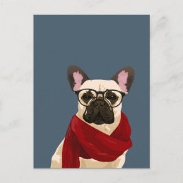 Cartão Postal Cartões-postais para cães-hipster franceses para p