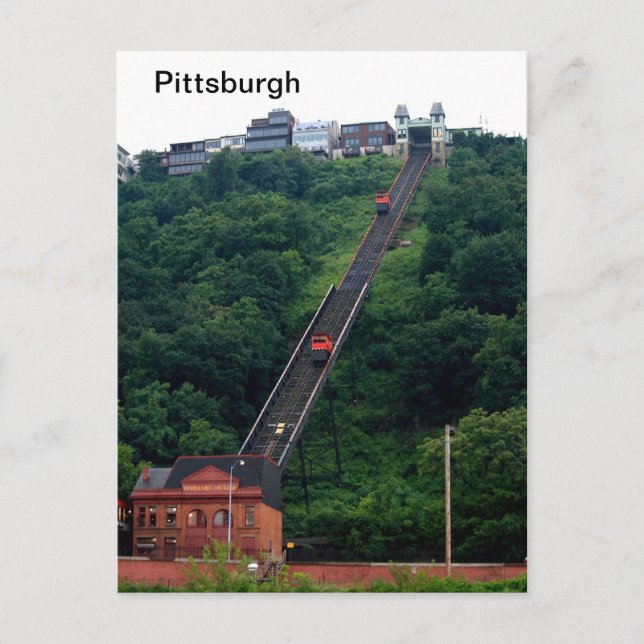 Cartão Postal -Cartões postais Pittsburgh-Incline-Photo (Frente)