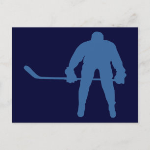 Cartão Postal Cartões-postais Silhouette de Hockey