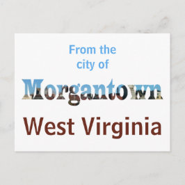 Cartão Postal Cartões-postais Skyline do Skyline WV da Morgantow