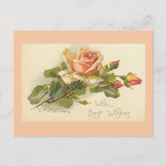 Cartão Postal Cartões-postais Vintage Flowers