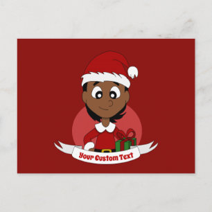 Cartão Postal Cartografia da menina de Natal