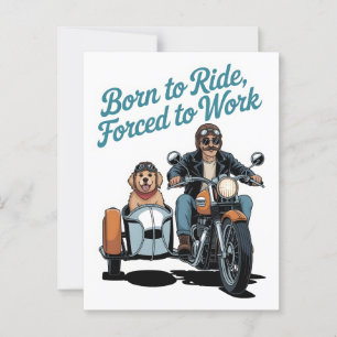 Cartão Postal Cartografia "Nascer a carro, forçado a trabalhar"