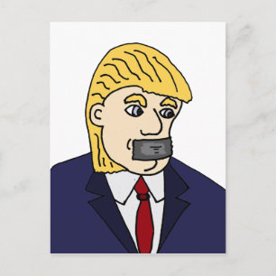 Cartão Postal Cartografia Política Engraçado Anti Donald Trump