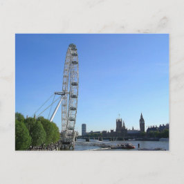 Cartão Postal Cartolina com Londres Eye Ferris Wheel