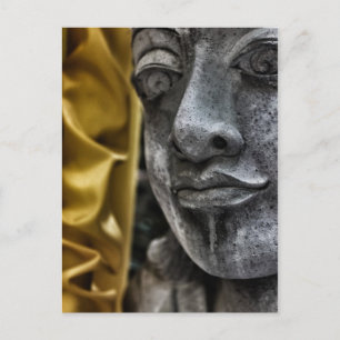 Cartão Postal Cartonagem de Estátua Meteorada e Cartão-Postal Am