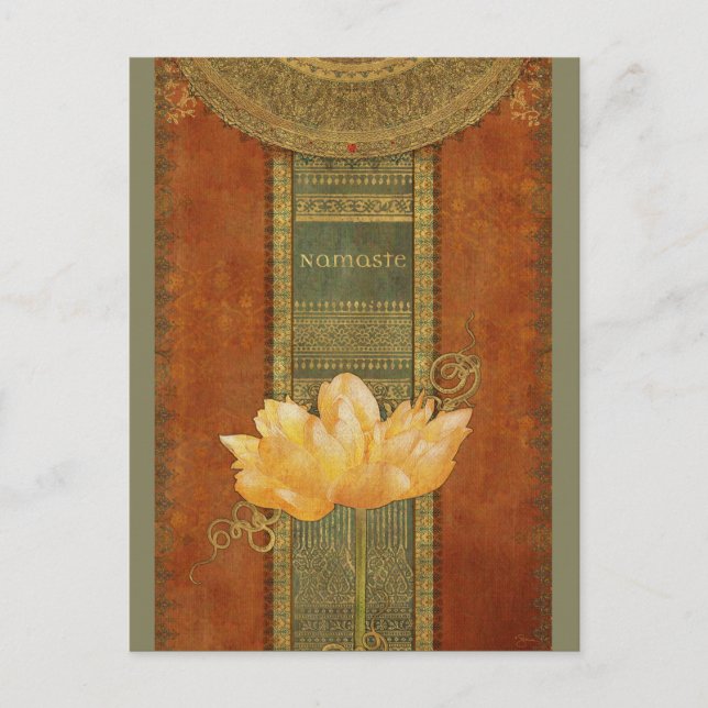 Cartão Postal Cartonagem de Namaste (Frente)