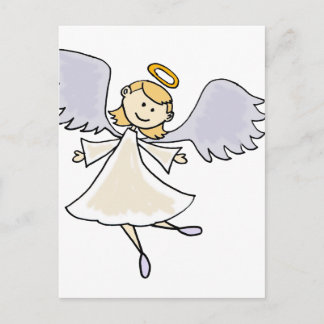 Cartão Postal Cartoon Anjo Encantado