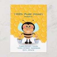 Cartoon Bee Carregandos do Honey Business