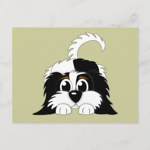 Cartão Postal Cartoon Bonito Cavachon