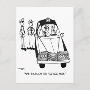Cartão Postal Cartoon da Polícia 4821