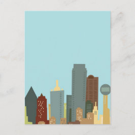 Cartão Postal Cartoon Dallas