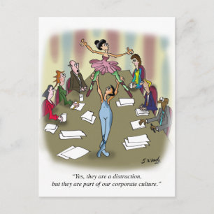 Cartão Postal Cartoon Dançante 9386