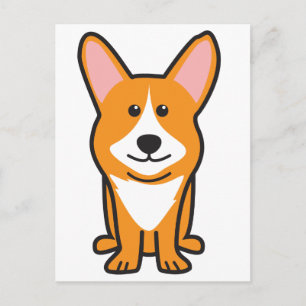Cartão Postal Cartoon de Cães Cardigan Welsh Corgi
