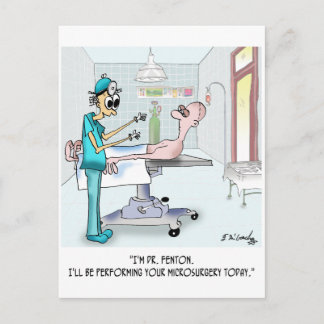 Cartão Postal Cartoon de Cirurgia 9369