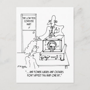 Cartão Postal Cartoon de computador 3270