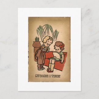 Cartão Postal Cartoon de Dentista Antigo Engraçado É Ouvidos Eu 