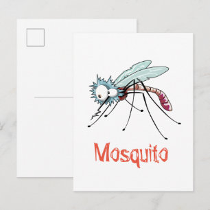 Cartão Postal Cartoon de mosquito