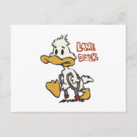 Cartoon de pato coxo | escolher cor de fundo