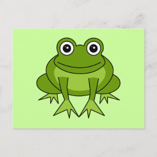Cartão Postal Cartoon de Sapo bonito - Príncipe em Treinamento